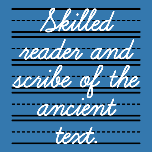 Skilled Reader And Scribe Of The Ancient Text