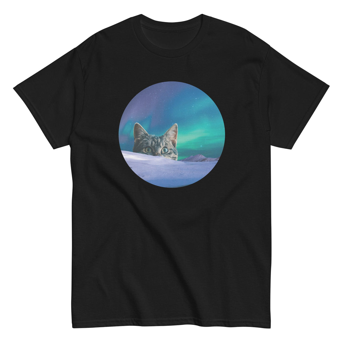 Meowthern Lights - T-shirt herr