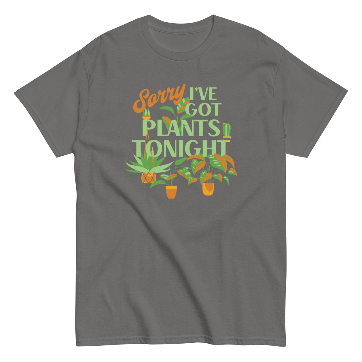 Sorry I've Got Plants Tonight - T-shirt de homem