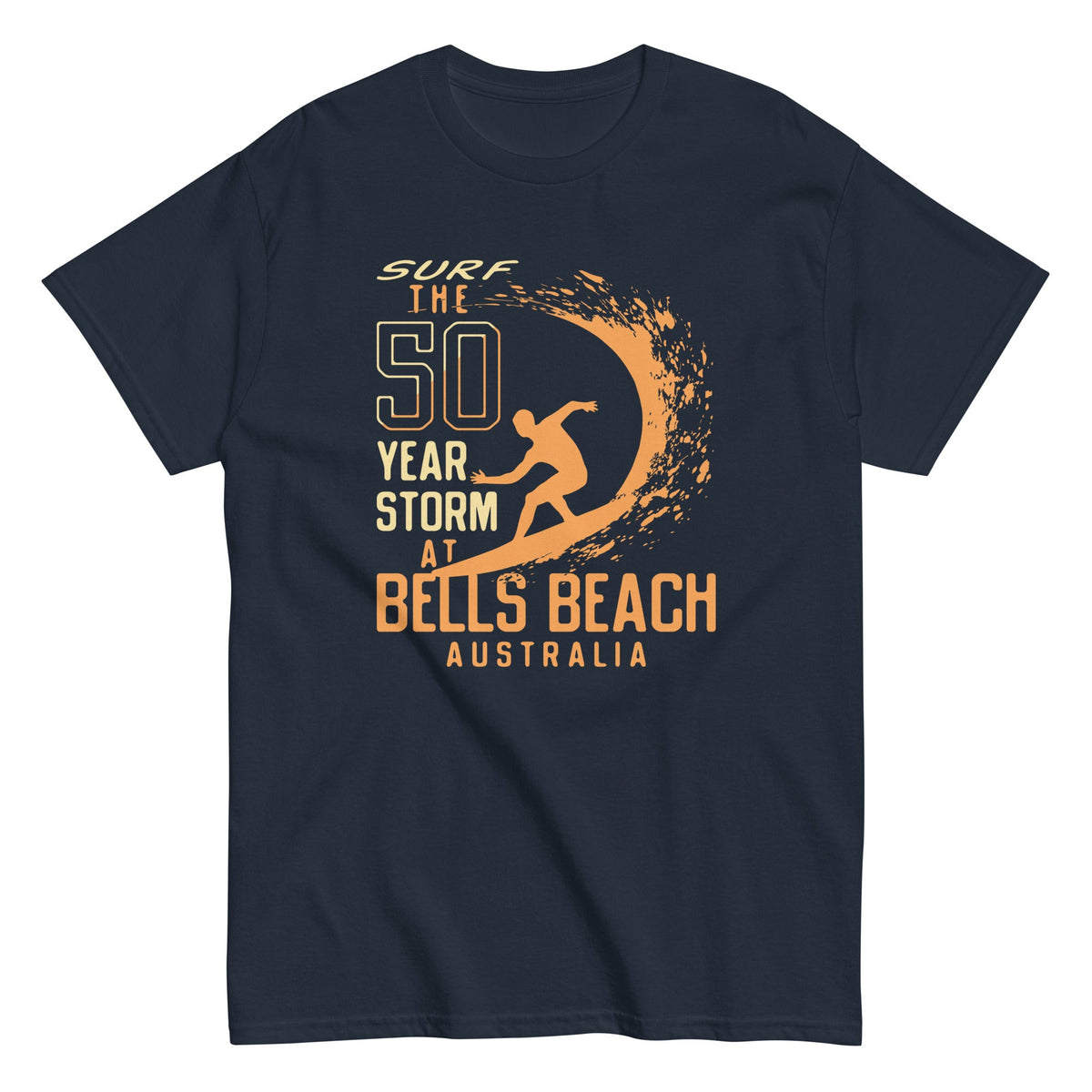 50 Year Storm At Bells Beach - T-shirt herr