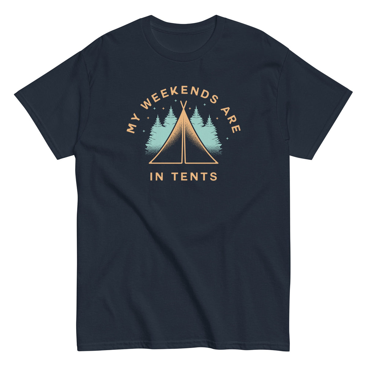 My Weekends Are In Tents - T-shirt de homem