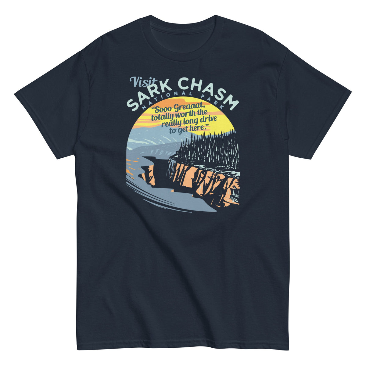 Visit Sark Chasm - T-shirt herr