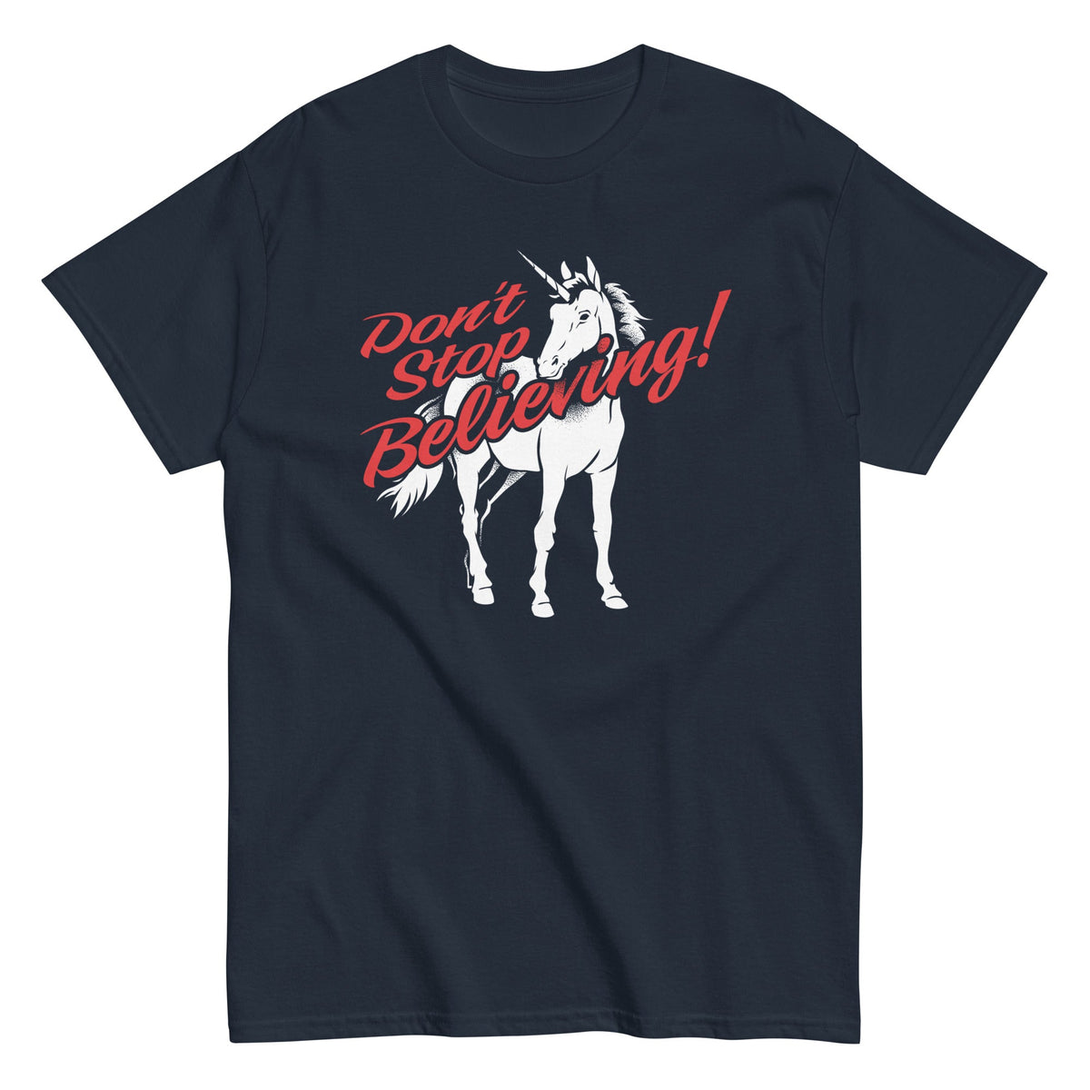 Don't Stop Believing Unicorn - T-shirt de homem