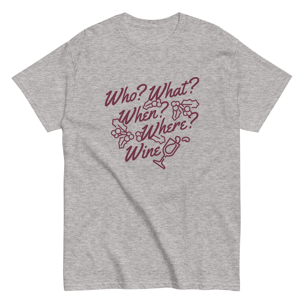 Who? What? When? Where? Wine? - T-shirt de homem