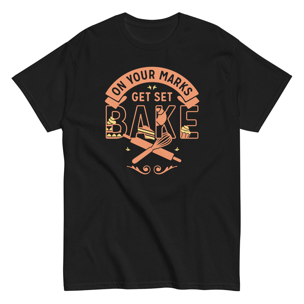 On Your Marks Get Set Bake - T-shirt de homem