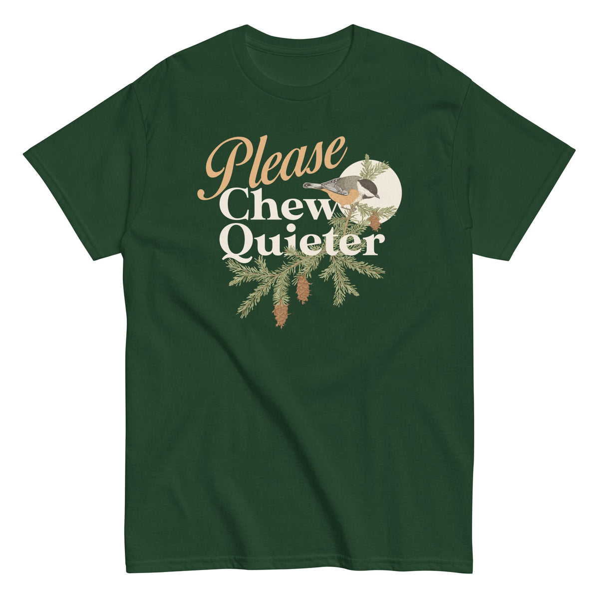Please Chew Quieter - T-shirt herr