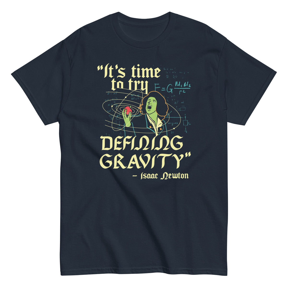 It's Time To Try Defining Gravity - T-shirt de homem
