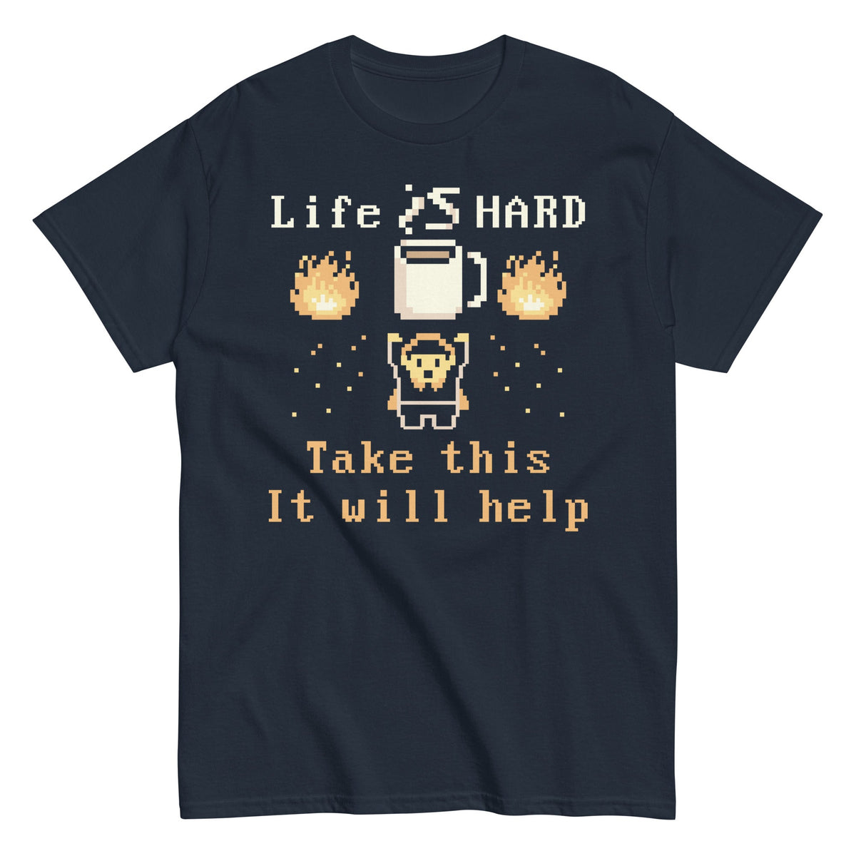 Life Is Hard Take This It Will Help - T-shirt de homem