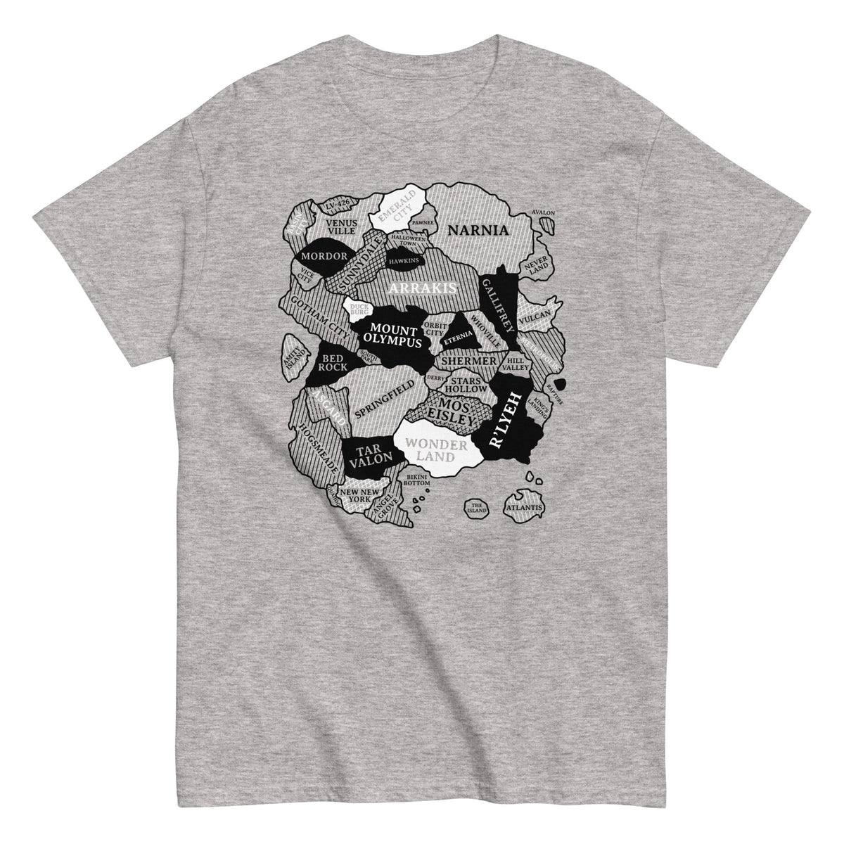 World Map - T-shirt herr